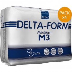 Couches adulte Abena-Frantex Delta-Form M N°3 - Pack de 4 sachets Abena Abri Form - 1