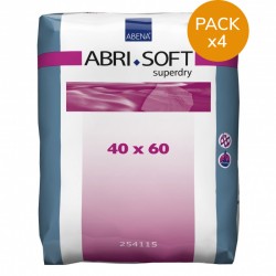 Alèses Abri-Soft SuperDry - 40x60 - Pack de 4 sachets Abena Abri Soft - 1