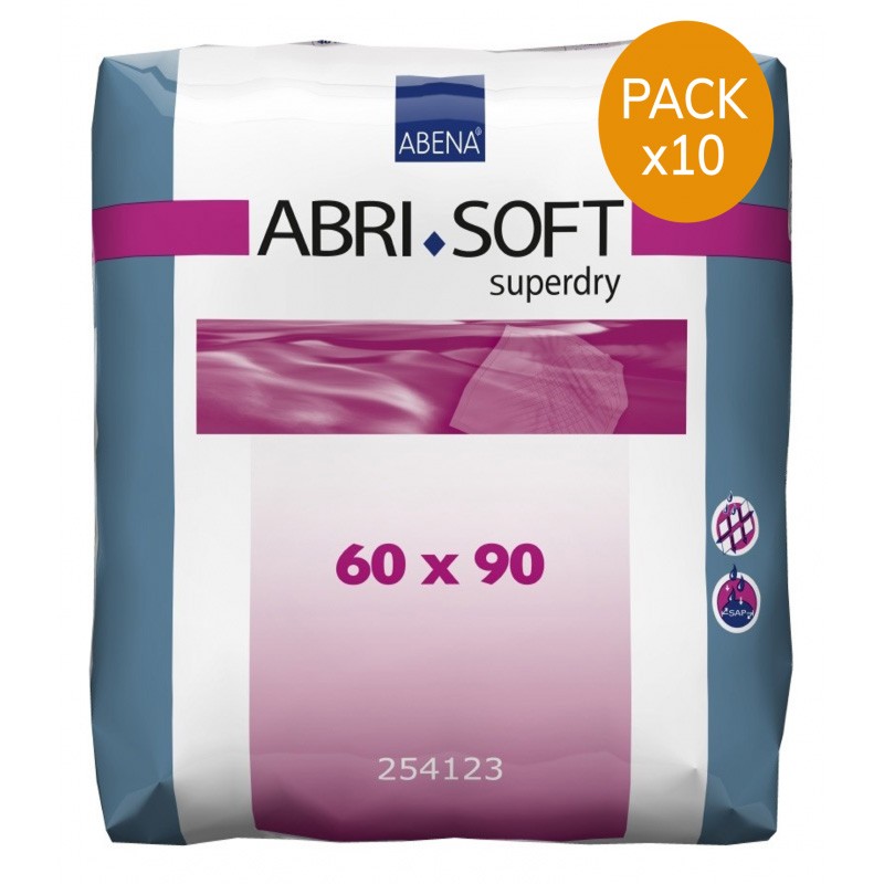 Alèses Abri-Soft SuperDry - 60x90 - Pack economique Abena Abri Soft - 1