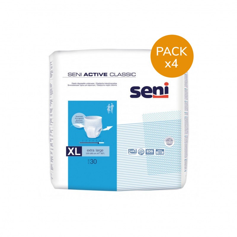 Slip absorbant/ Pants Seni Active Classic XL - Pack de 6 sachets Seni Classic - 1 Slip absorbant/ Pants Seni Active Classic XL - Pack de 6 sachets Seni Classic - 1