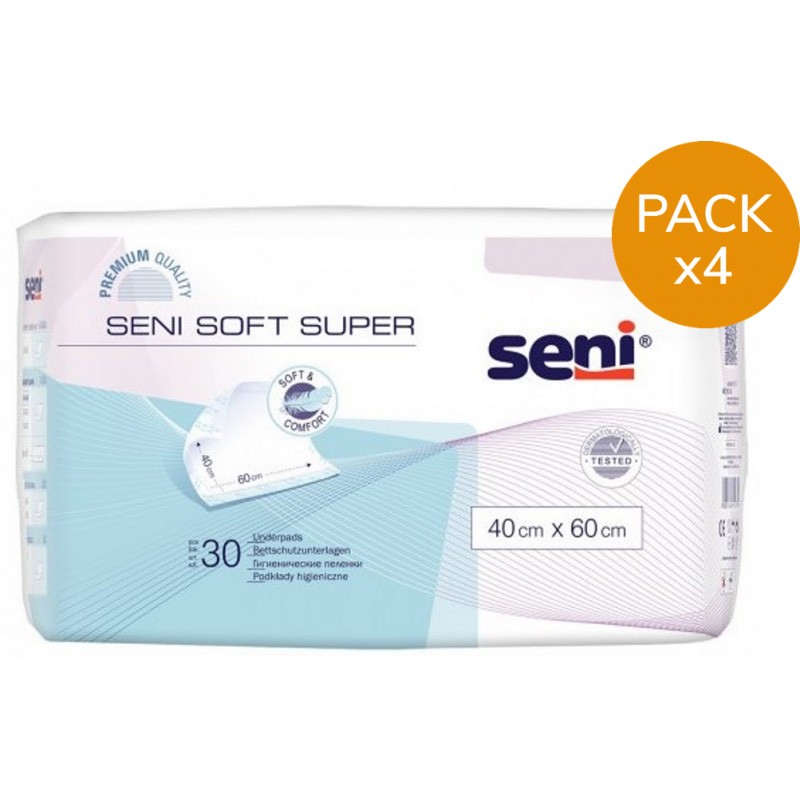 Alèses - Seni Soft Super 40x60 cm - Pack de 4 sachets Seni - 1