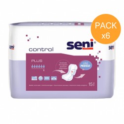 Protection urinaire anatomique Seni control plus - Pack de 6 Seni - 1