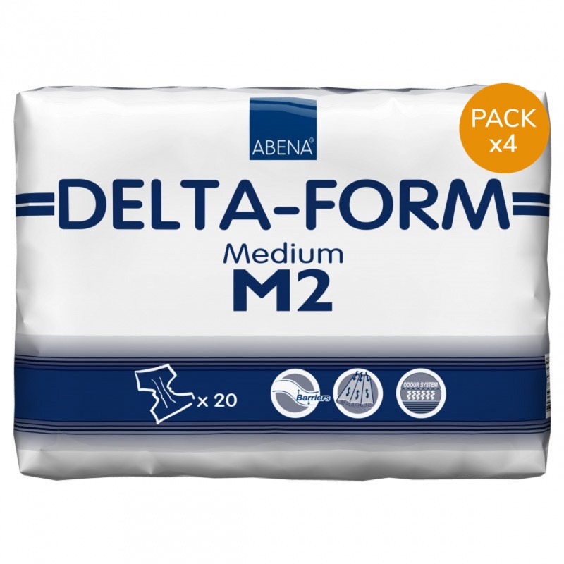 Couches adulte - Abena-Frantex Delta-Form M N°2 - Pack de 4 sachets Abena Abri Form - 1 Couches adulte - Abena-Frantex Delta-Form M N°2 - Pack de 4 sachets Abena Abri Form - 1