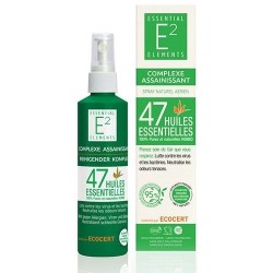 Bio Spray Assainissant aux 47 Huiles Essentielles biologiques - E2 Essentiel Elements