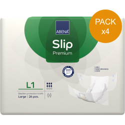 Abena Slip Premium - L N°1 - Couches adulte - Pack de 4 sachets Abena Abri Form - 1