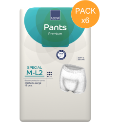 Abena Pants M/L - N°2 - Slip Absorbant / Pants - Pack de 6 sachets - Abena Abri Flex - 1