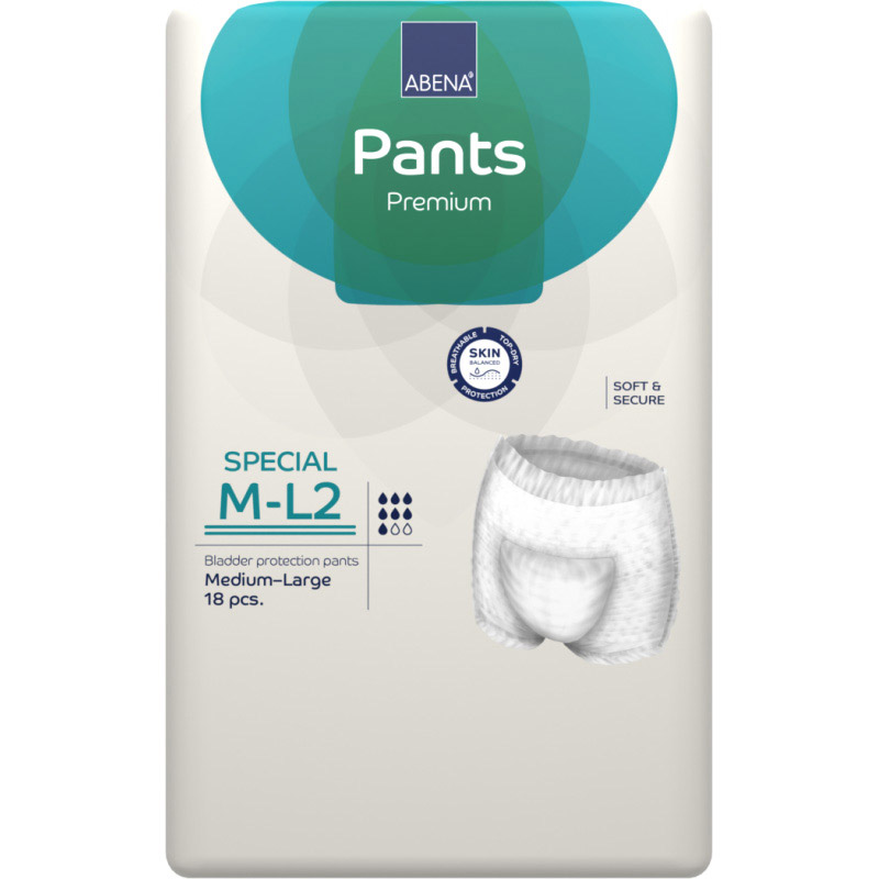 Abena Pants M/L - N°2 - Slip Absorbant / Pants - Pack de 6 sachets - Abena Abri Flex - 1 Abena Pants M/L - N°2 - Slip Absorbant / Pants - Pack de 6 sachets - Abena Abri Flex - 1