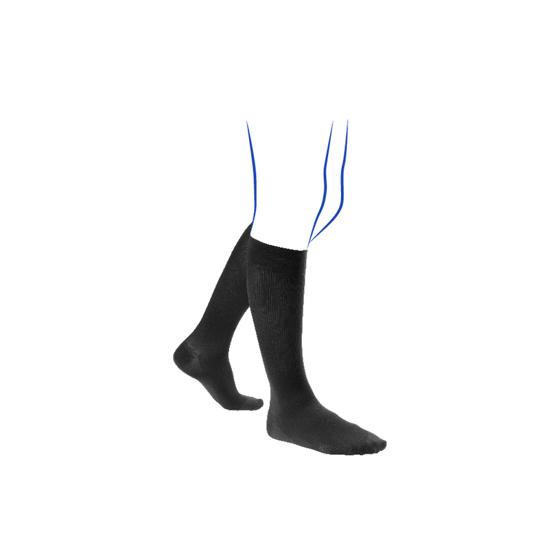 Chaussettes de contention Thuasne Venoflex Elégance Pieds longs Homme  classe 2