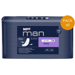 Seni Man Super Level 5 - Pack de 9 sachets - Protection urinaire homme Seni Man - 1