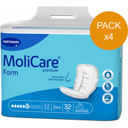 Hartmann Molicare Premium Form Extra Plus - Protection urinaire anatomique - 6 gouttes - Pack de 4 sachets Hartmann MoliCare Pre