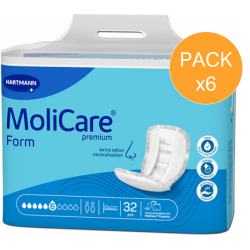 Hartmann Molicare Premium Form Extra Plus - Protection urinaire anatomique - 6 gouttes - Pack de 6 sachets Hartmann MoliCare Pre