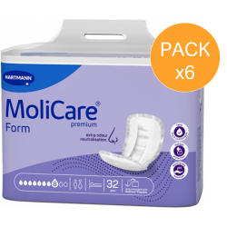 Hartmann Molicare Premium Form Super Plus - Protection urinaire anatomique - 8 gouttes - Pack de 6 sachets Hartmann MoliCare Pre