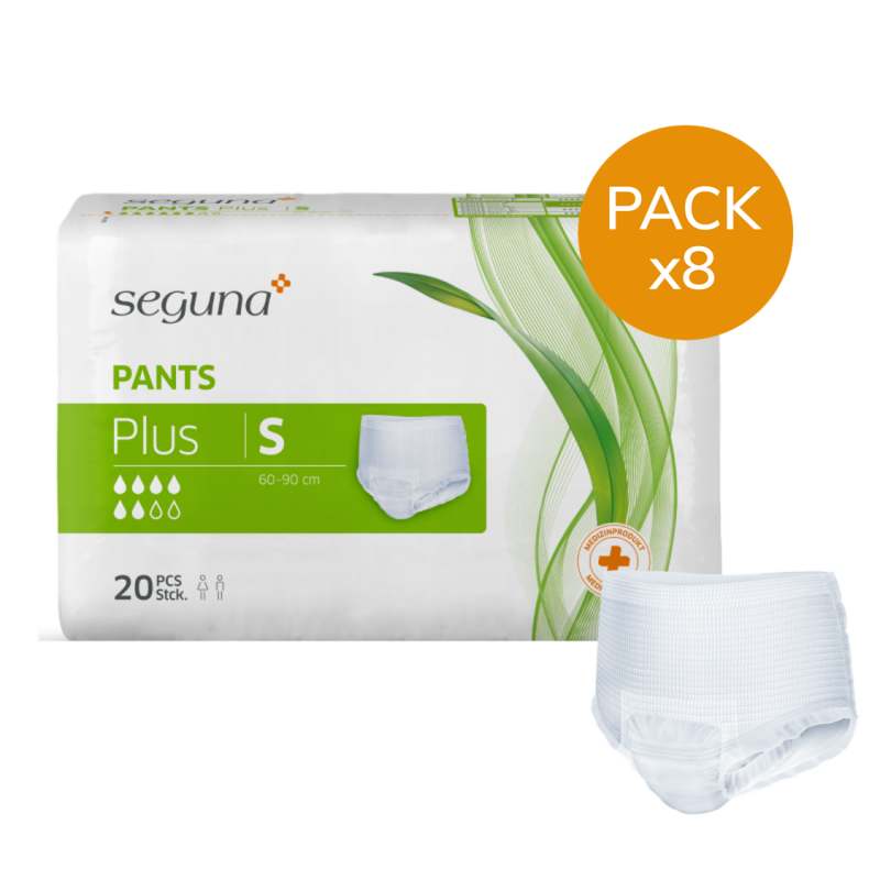 Seguna Pants Plus S - Pack de 8 sachets - Slip Absorbant / Pants Seguna - 1