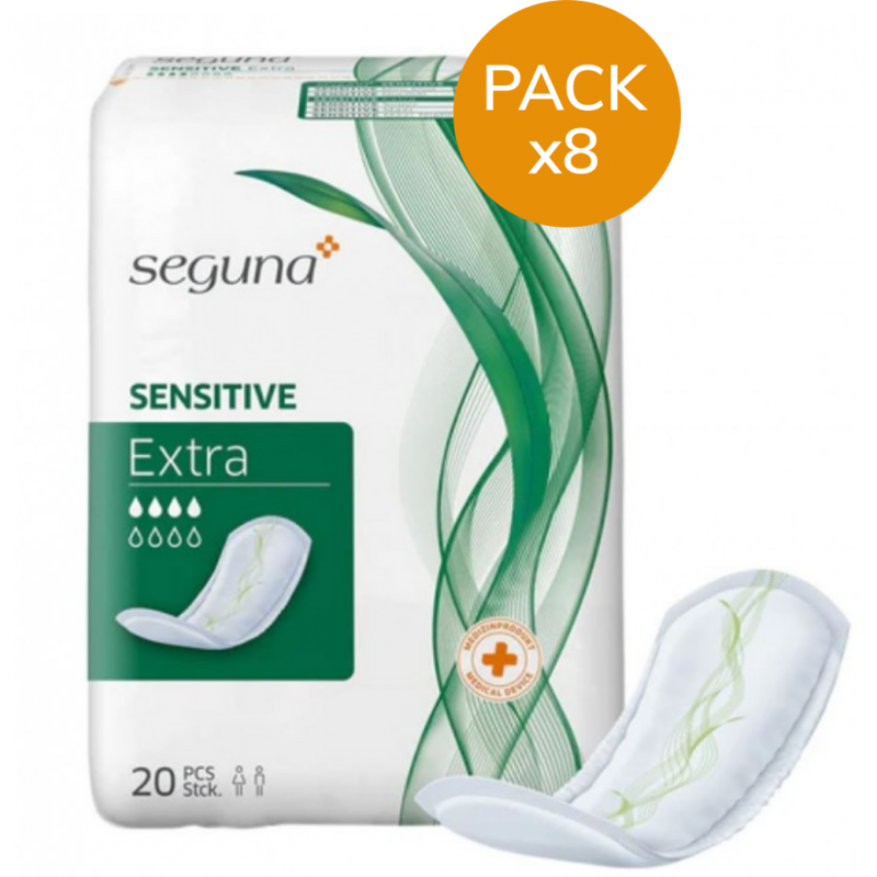 SEGUNA Sensitive Extra - Pack de 8 sachets - Protection urinaire femme Seguna - 1