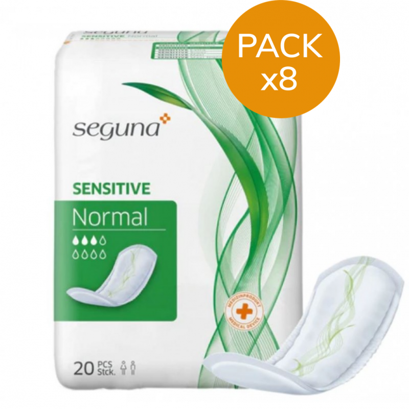 Seguna Sensitive Normal - Pack de 8 sachets - Protection urinaire femme Seguna - 1