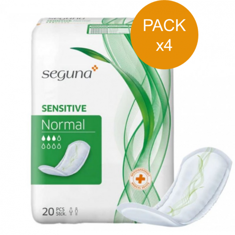 Normal Pack Seguna Sensitive Normal - Pack de 4 sachets - Protection urinaire femme