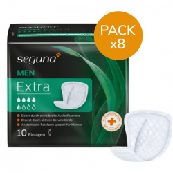 Seguna Men Extra - Pack de 8 sachets - Protection urinaire homme Seguna - 1