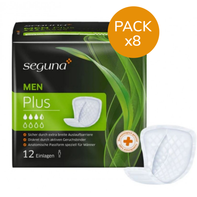 Seguna Men Plus - Pack de 8 sachets - Protection urinaire homme Seguna - 1