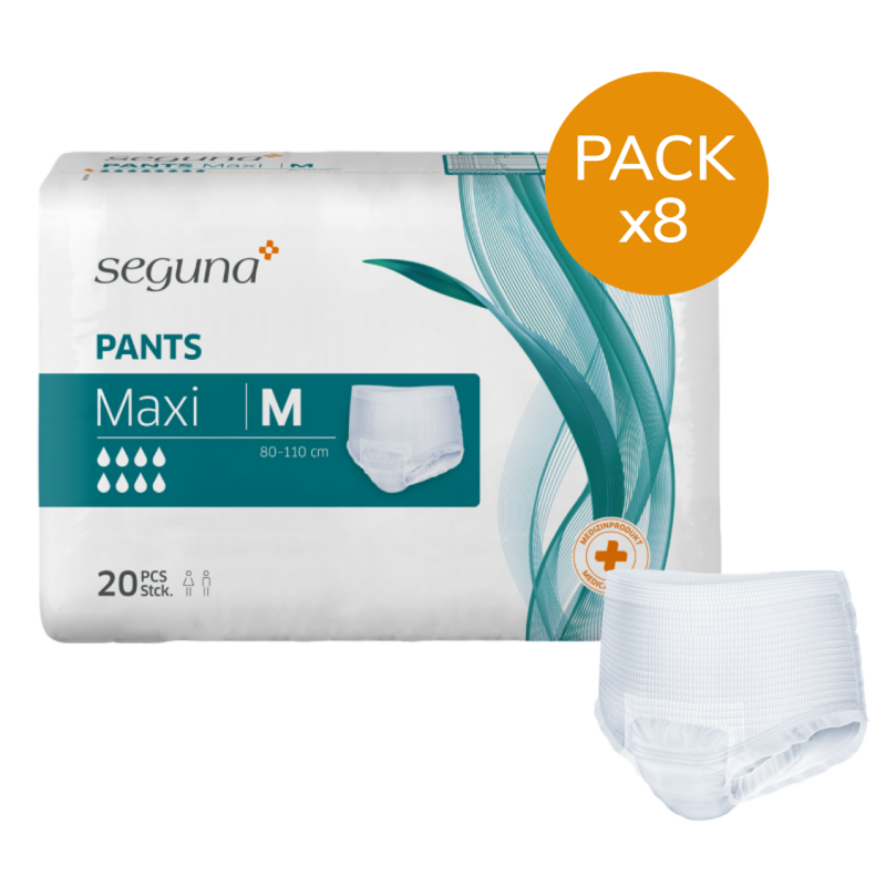 Seguna Pants Maxi M - Pack de 8 sachets - Slip Absorbant / Pants Seguna - 1