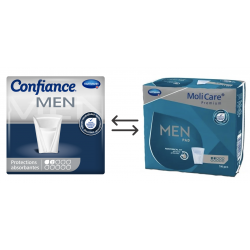 Confiance Men Pads 2 gouttes - Protection urinaire homme Hartmann Confiance - 1