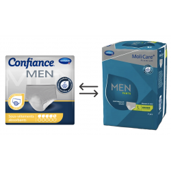 Confiance Men Pants L 5 gouttes - Protection urinaire homme Hartmann Confiance - 1