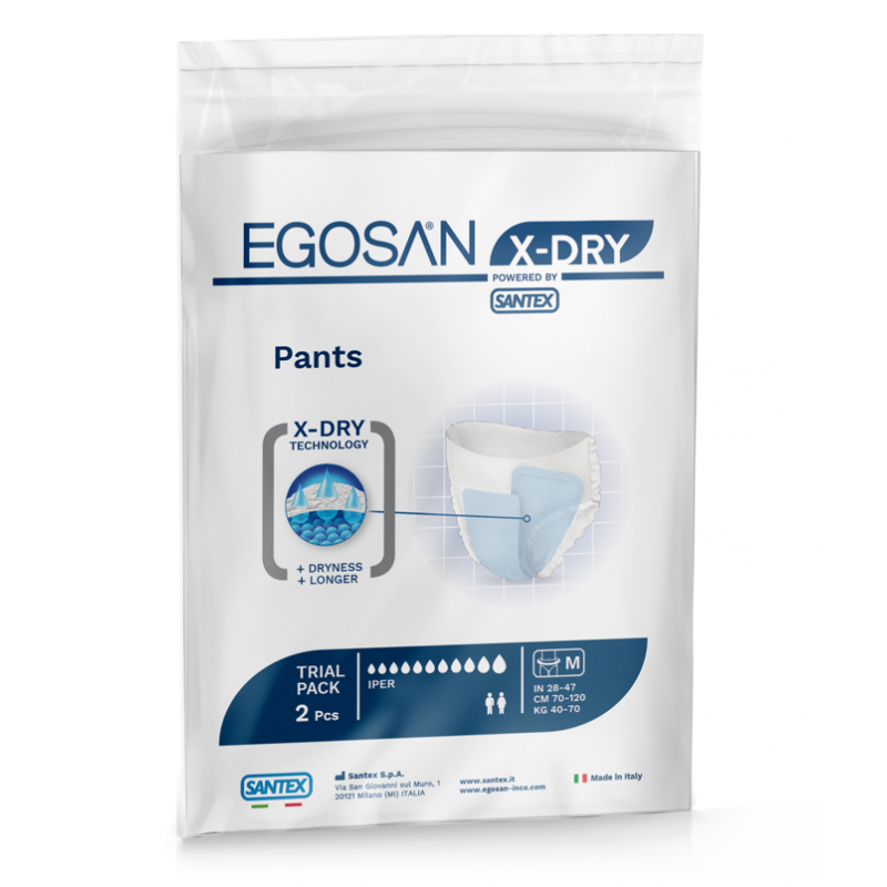 Échantillon de 2 unités - Egosan M X-DRY - SLIP ABSORBANT / PANTS Egosan - 2