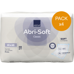 Alèse jetable Abri-Soft Classic 60x60 - Pack de 4 sachets Abena Abri Soft - 1