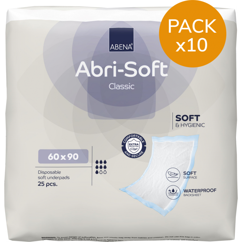Abri-Soft Classic - Alèse jetable 60x90 - Pack economique Abena Abri Soft - 1 Abri-Soft Classic - Alèse jetable 60x90 - Pack economique Abena Abri Soft - 1