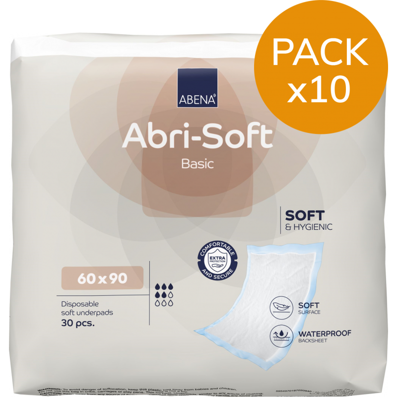 Abri-Soft basic - Alèse jetable 60x90 - Pack economique Abena Abri Soft - 1 Abri-Soft basic - Alèse jetable 60x90 - Pack economique Abena Abri Soft - 1