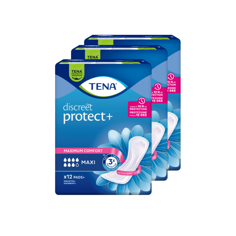TENA Discreet Maxi - Pack de 3 sachets - Protection urinaire femme Tena Discreet - 1