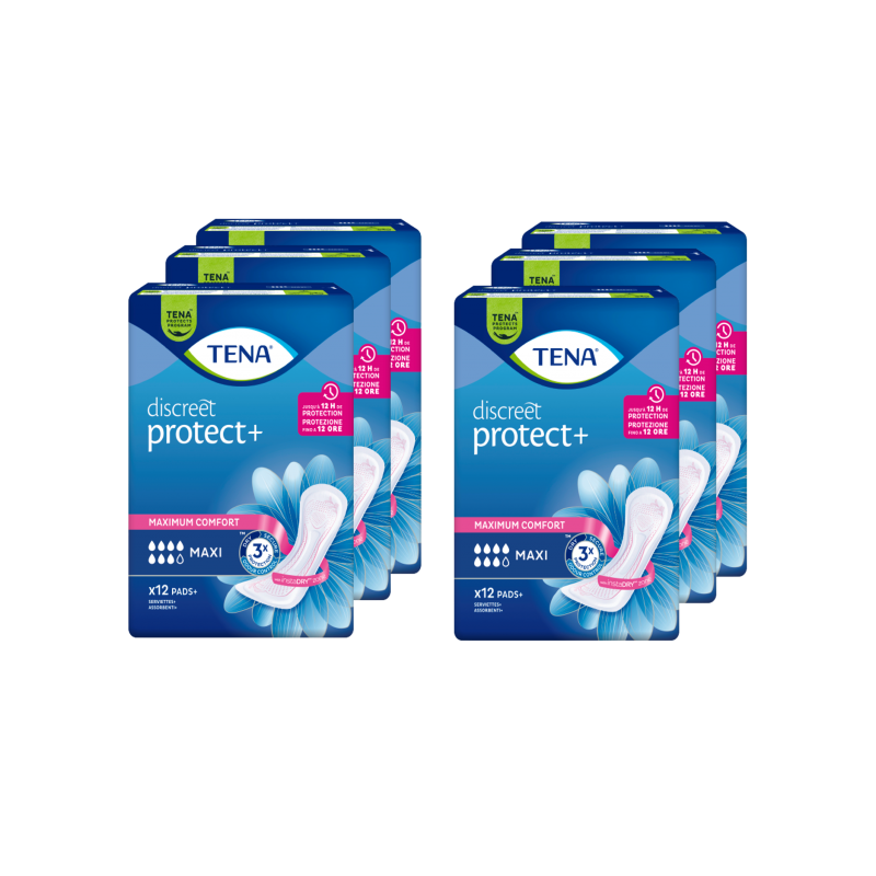 TENA Discreet Maxi - Protection urinaire femme - Pack de 6 sachets Tena Discreet - 1