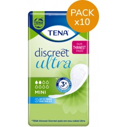 Tena Discreet Mini - Protection urinaire femme - Pack de 10 sachets Tena Discreet - 1