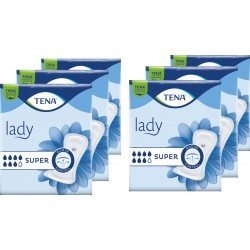 TENA Lady Super - Protection urinaire femme - Pack de 6 sachets Tena Discreet - 1