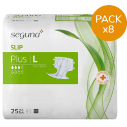 SEGUNA Slip plus L - Couches adultes - Pack de 8 sachets Seguna Slip - 1