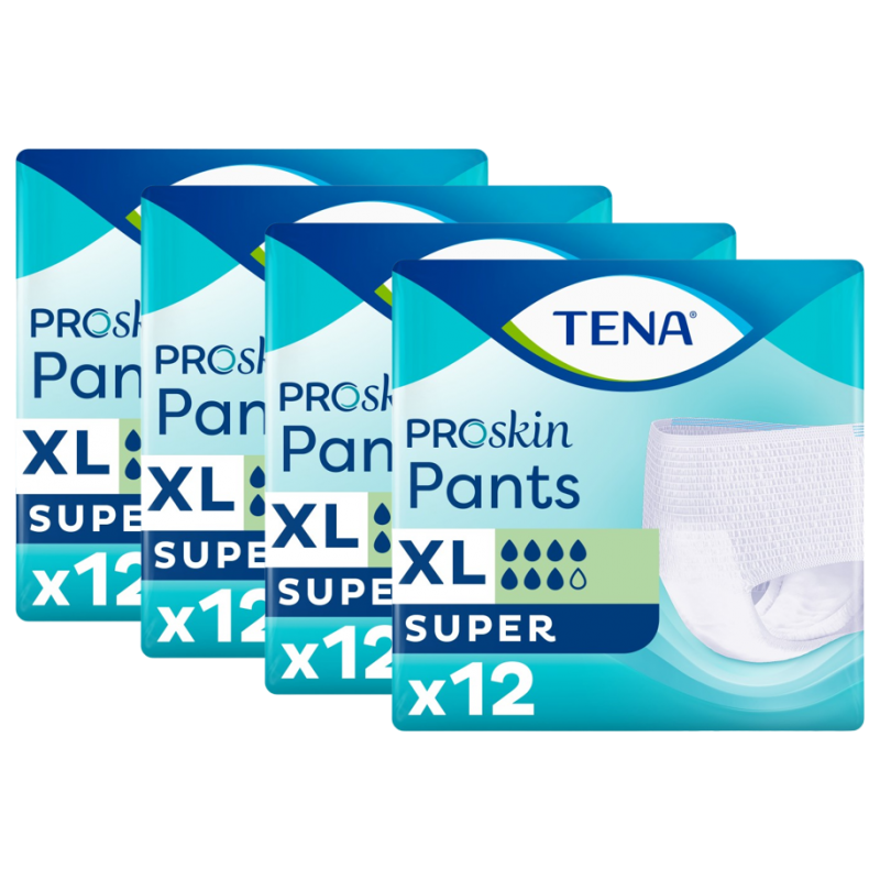 TENA Pants ProSkin Super XL - Pack de 4 sachets - Slip Absorbant / Pants Tena Pants - 1