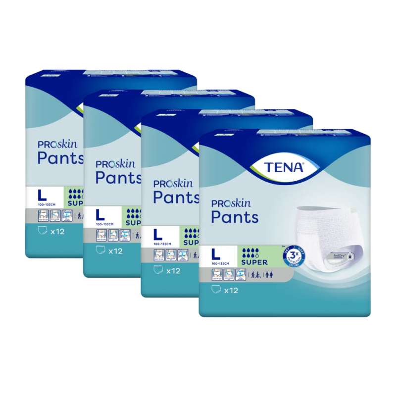 TENA Pants ProSkin Super L - Pack de 4 sachets - Slip Absorbant / Pants Tena Pants - 1