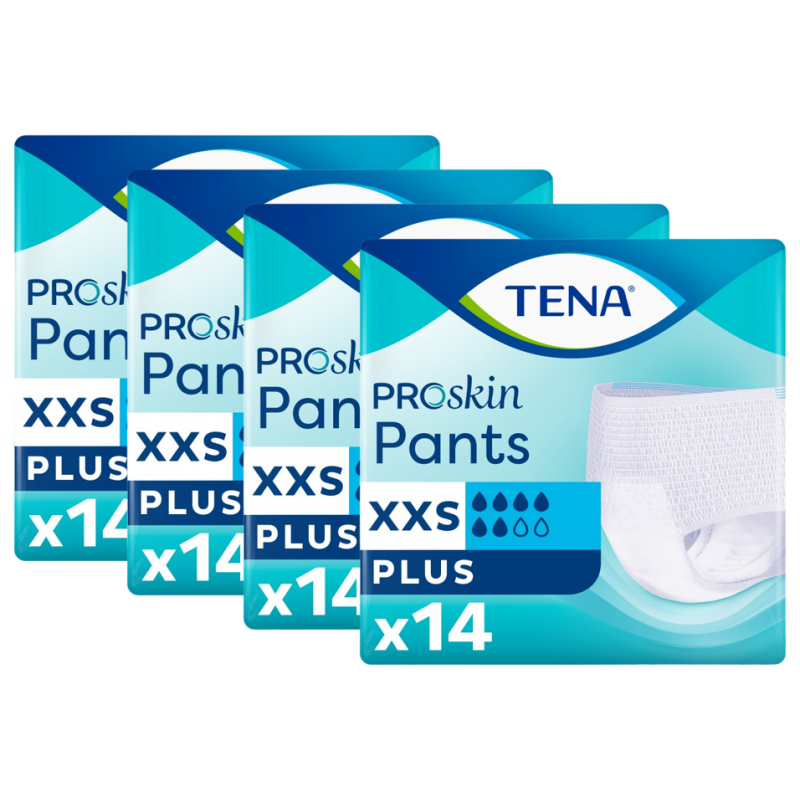TENA Pants ProSkin Plus XXS - Slip Absorbant / Pants - Pack de 4 sachets Tena Pants - 1