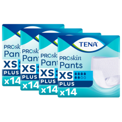 TENA Pants ProSkin Plus XS -  Slip Absorbant / Pants - Pack de 4 sachets Tena Pants - 1