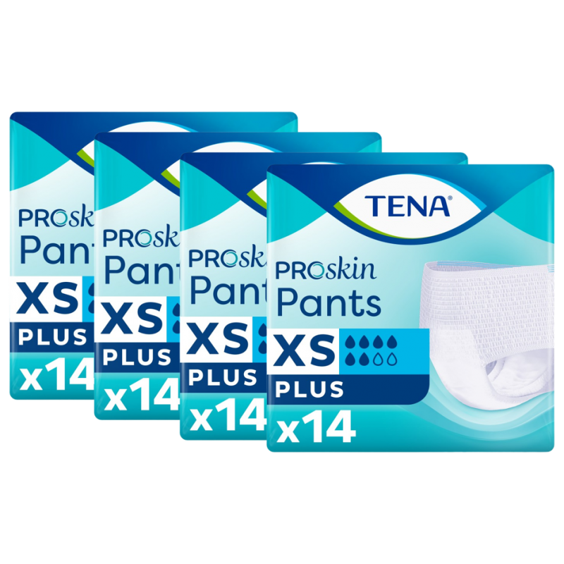 TENA Pants ProSkin Plus XS -  Slip Absorbant / Pants - Pack de 4 sachets Tena Pants - 1