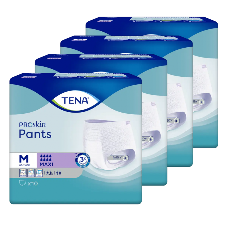 TENA Pants ProSkin Maxi M - Pack de 4 sachets - Slip Absorbant / Pants Tena Pants - 1