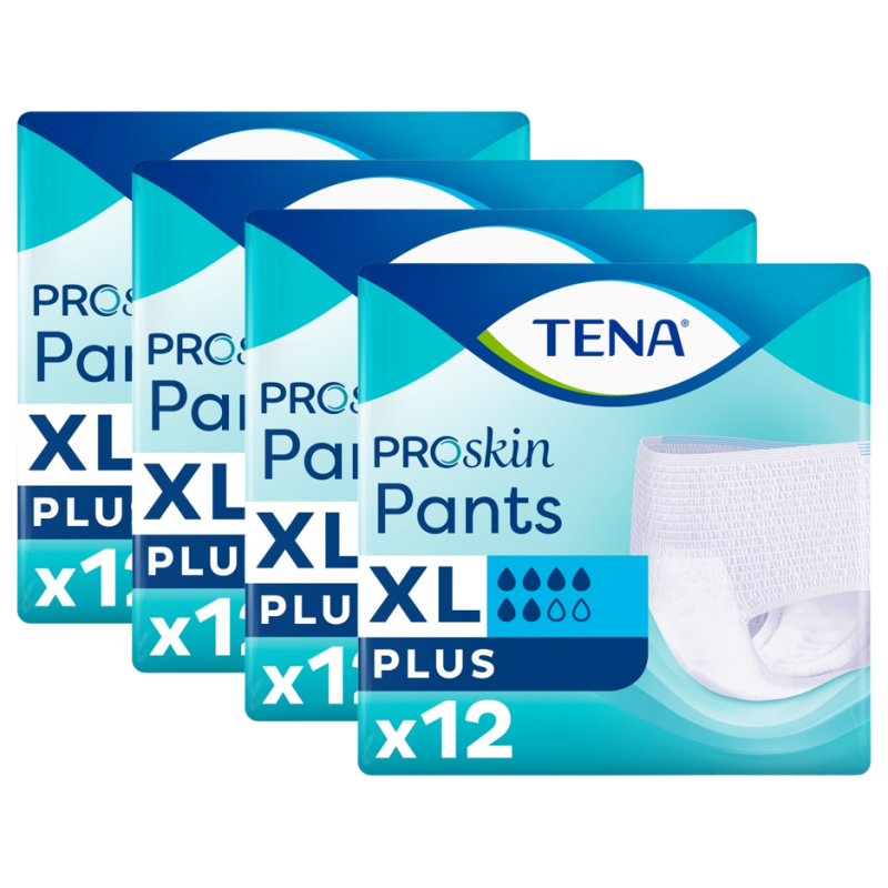 TENA Pants ProSkin Plus XL - Pack de 4 sachets - Slip Absorbant / Pants Tena Pants - 1