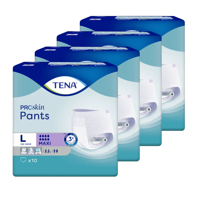 TENA Pants ProSkin Maxi L - Pack de 4 sachets - Slip Absorbant / Pants Tena Pants - 1