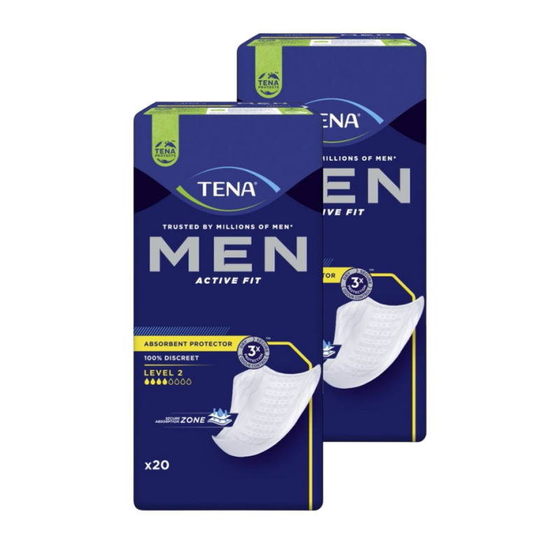 TENA Men Niveau 2 - Pack de 2 sachets - Protection urinaire homme Tena Men - 5 TENA Men Niveau 2 - Pack de 2 sachets - Protection urinaire homme Tena Men - 5