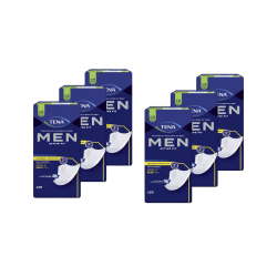 TENA Men Niveau 2 - Protection urinaire homme - Pack de 6 sachets Tena Men - 6