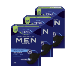 TENA Men Extra Light - Protection urinaire homme - Pack de 3 sachets Tena Men - 6