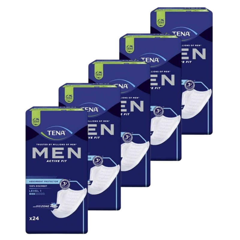 TENA Men Niveau 1 - Protection urinaire homme - Pack de 5 sachets Tena Men - 1