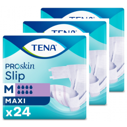 TENA Slip ProSkin Maxi M - Couches adultes - Pack de 3 sachets Tena Slip - 1