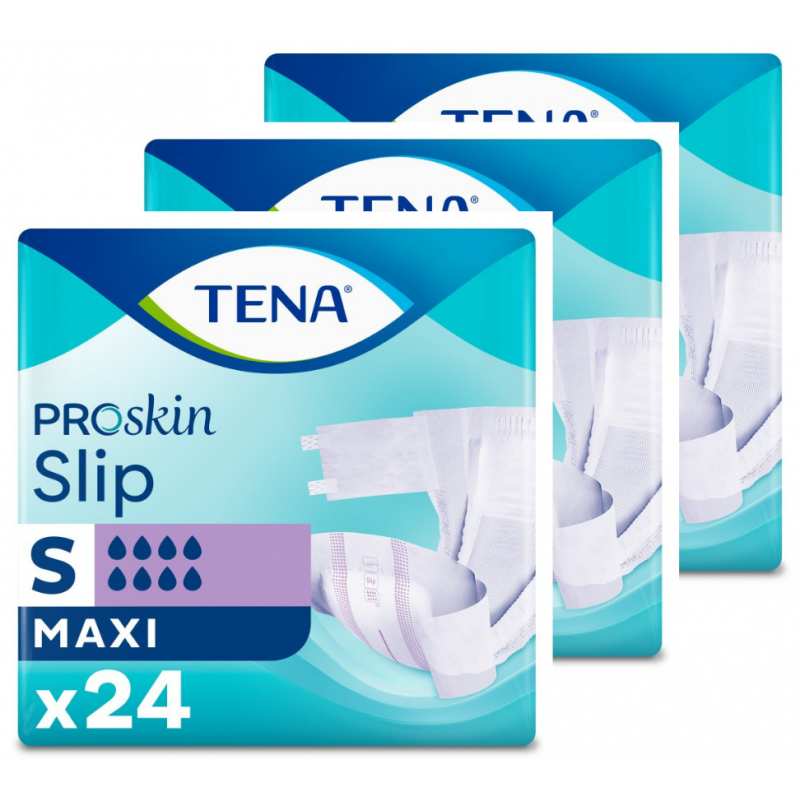 TENA Slip ProSkin Maxi S - Pack de 3 sachets - Couches adultes Tena Slip - 1