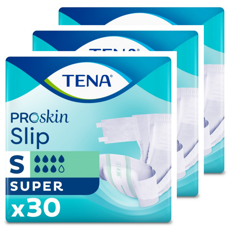 TENA Slip ProSkin Super S - Pack de 3 sachets - Couches adultes Tena Slip - 1