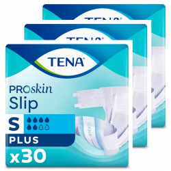 TENA Slip ProSkin Plus S - Pack de 3 sachets - Couches adultes Tena Slip - 1